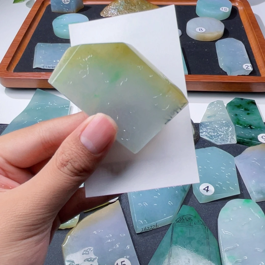 定制翡翠未镶嵌牌子料