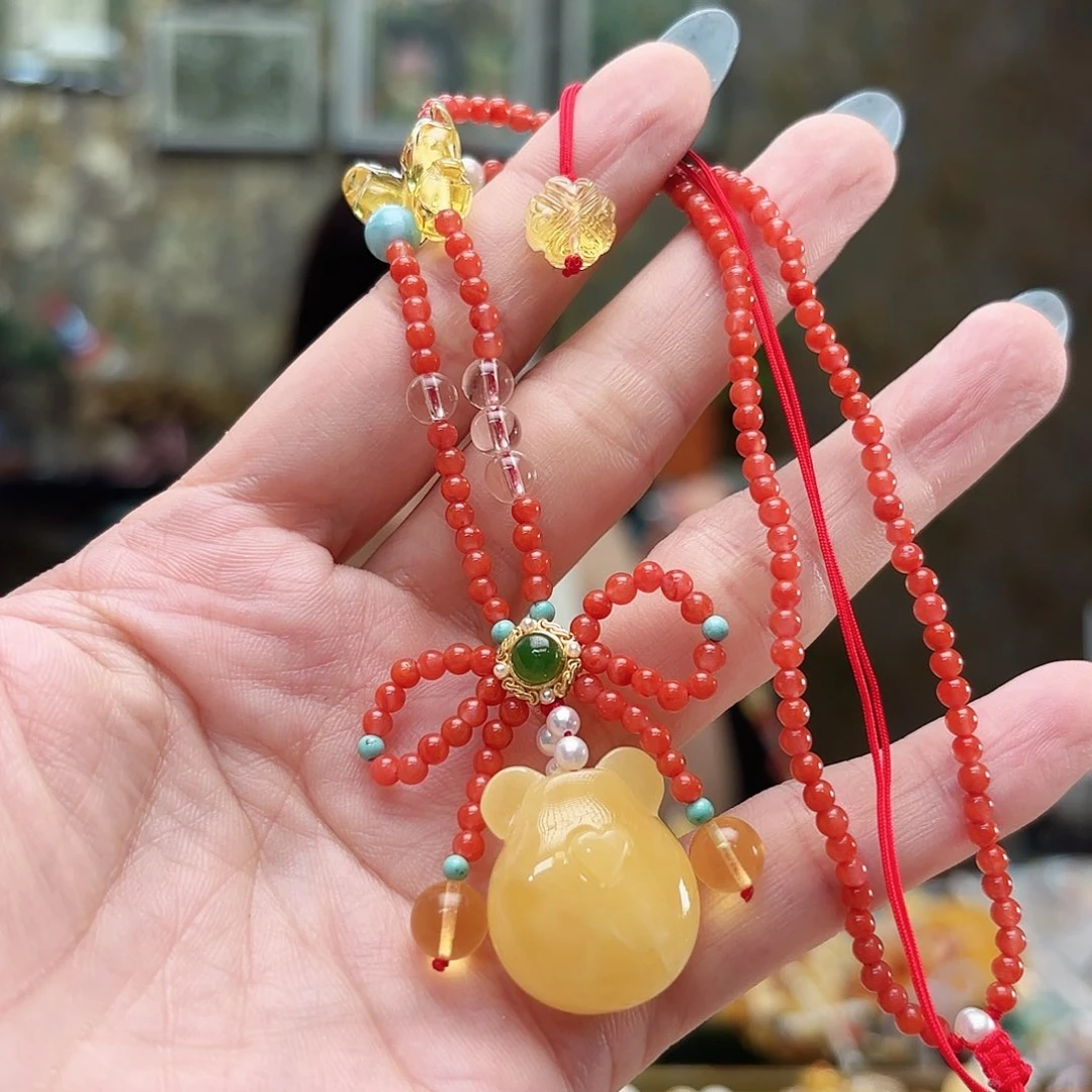 未镶嵌琥珀手链琥珀