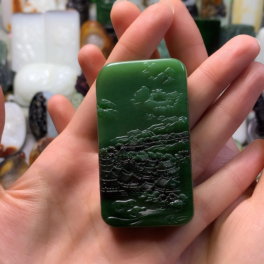 颈饰未镶嵌和田玉H***?