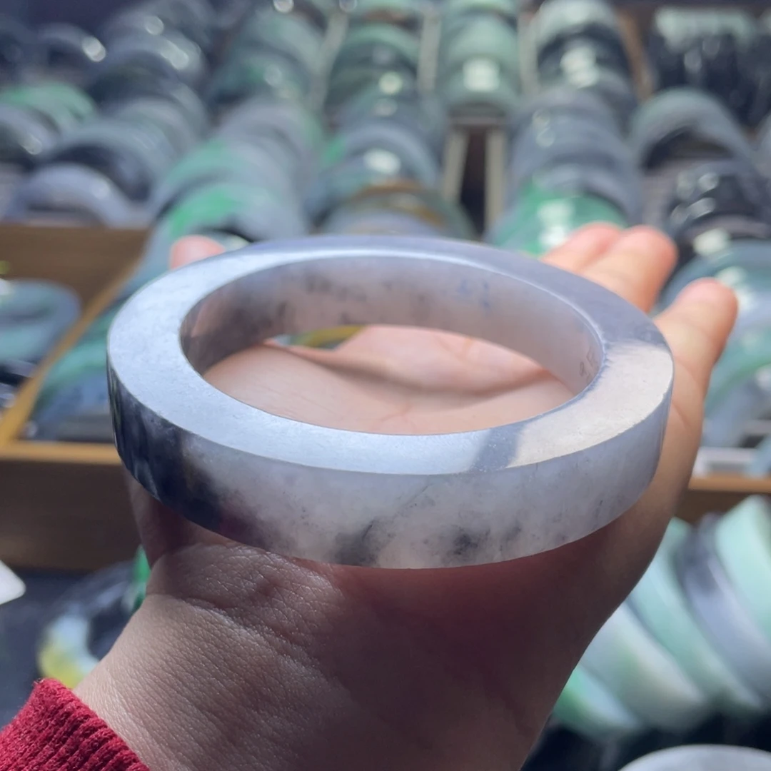 定制翡翠未镶嵌纯天然翡翠手镯定制