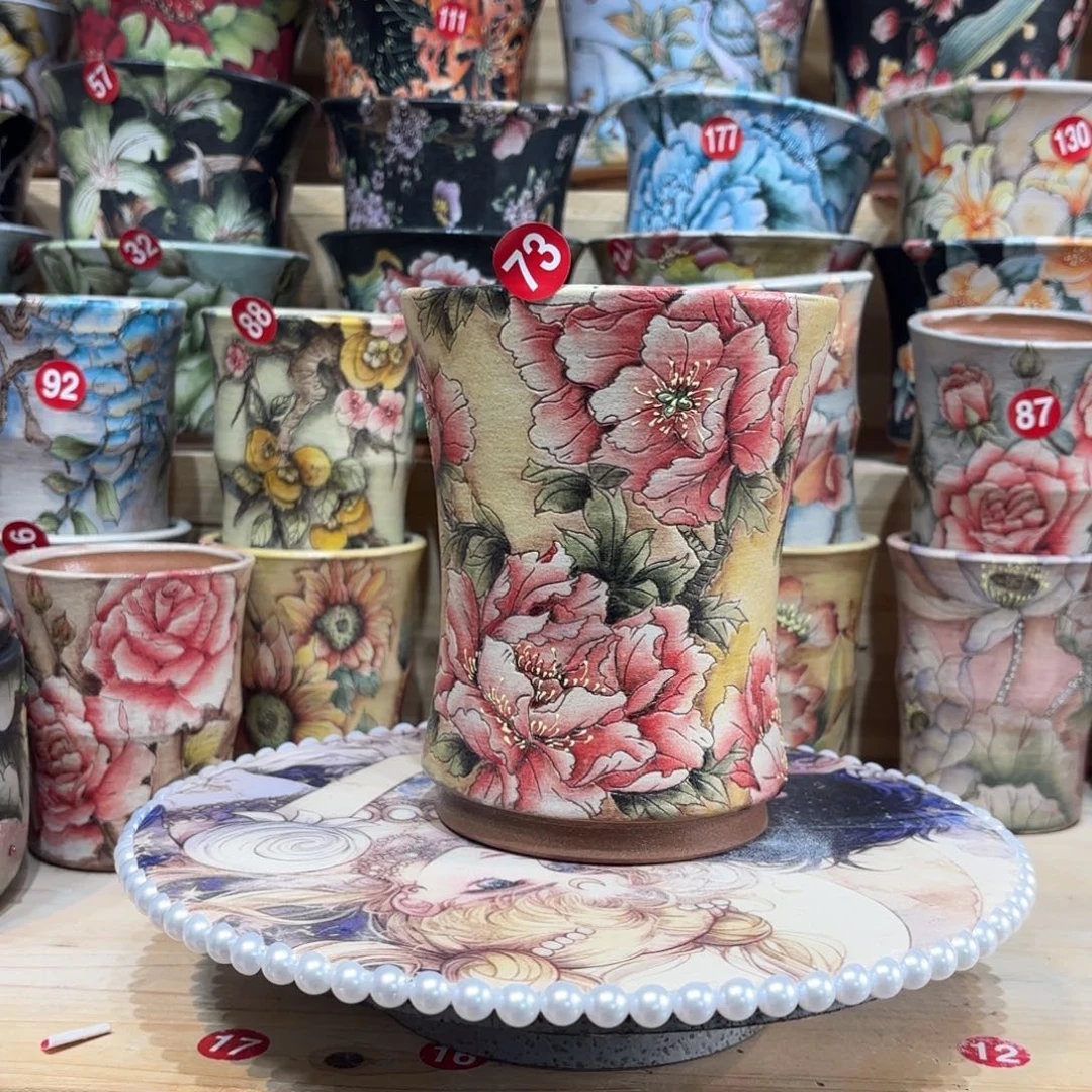 景德镇手绘花盆陶瓷11/16