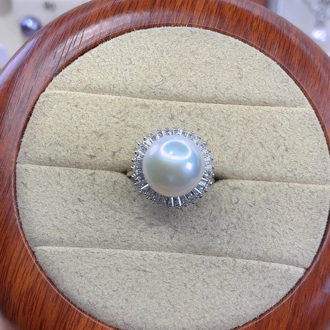 淡水珍珠戒指合金F