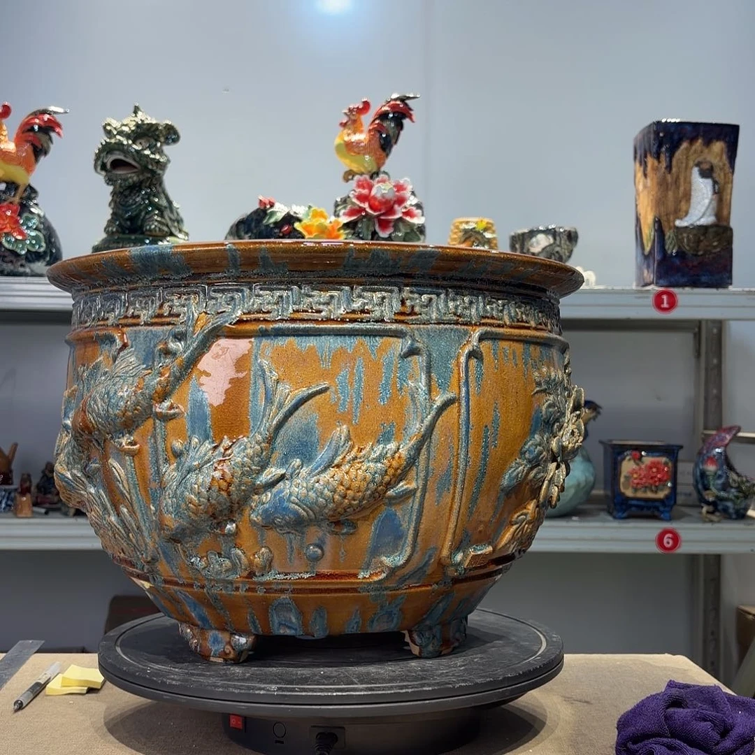 C***J精品石湾花盆高端大气