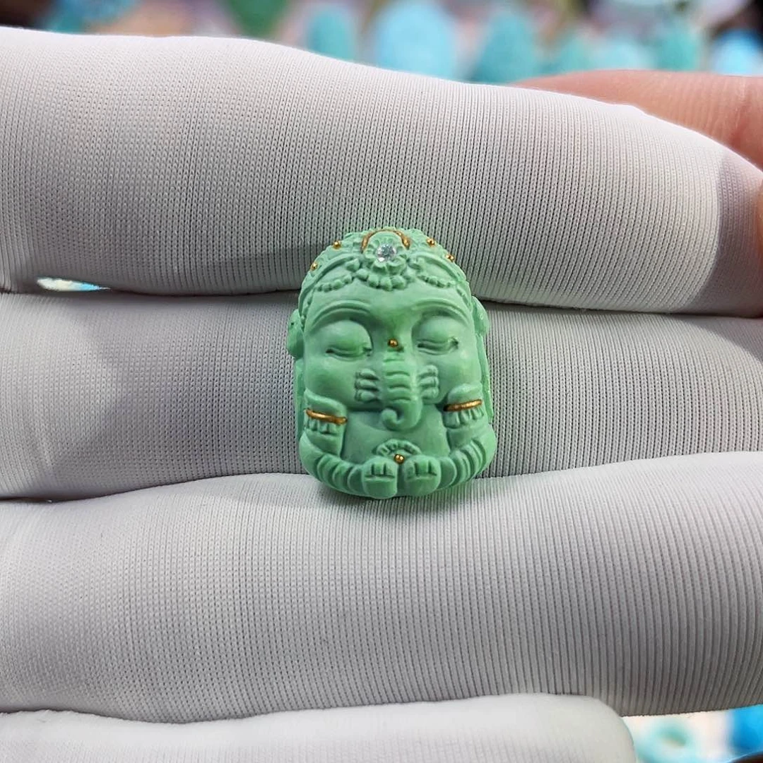 绿松石珠宝奇石未镶嵌