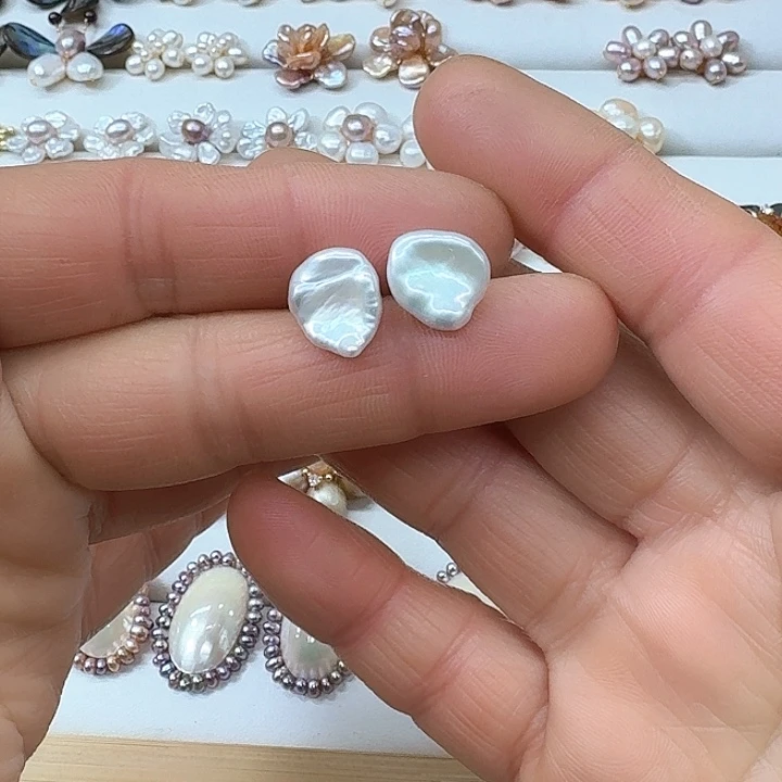 淡水珍珠胸饰银S925镶嵌