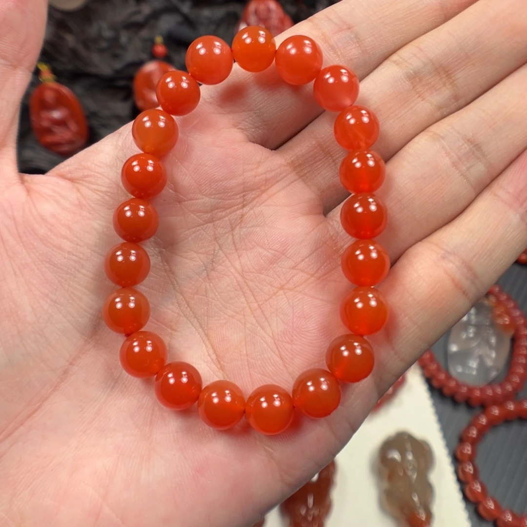 南红玛瑙未镶嵌颈饰