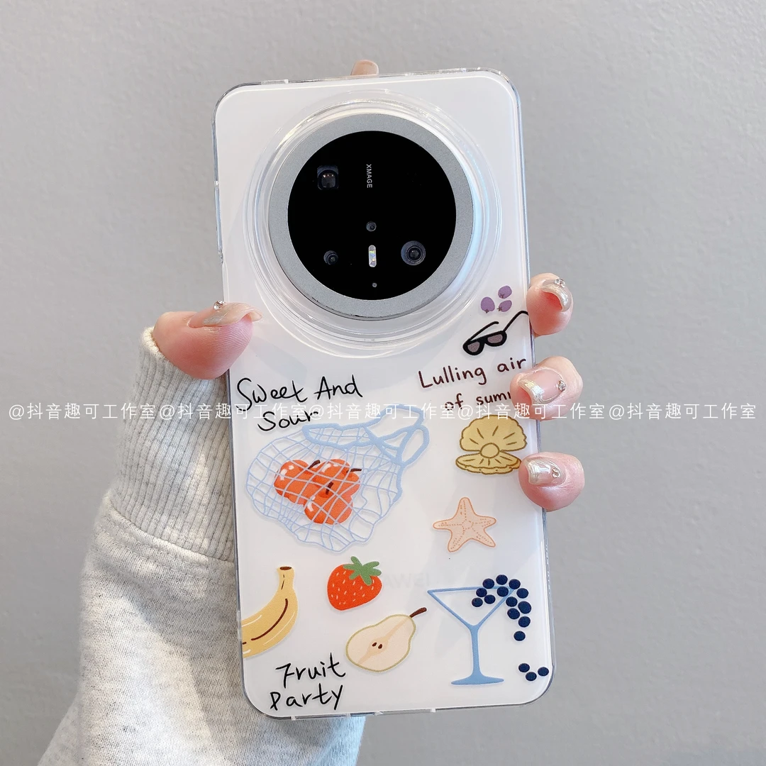 （华为mate系列）IMD奶油适用华为mate70pro60/50水果夏天ins手机壳