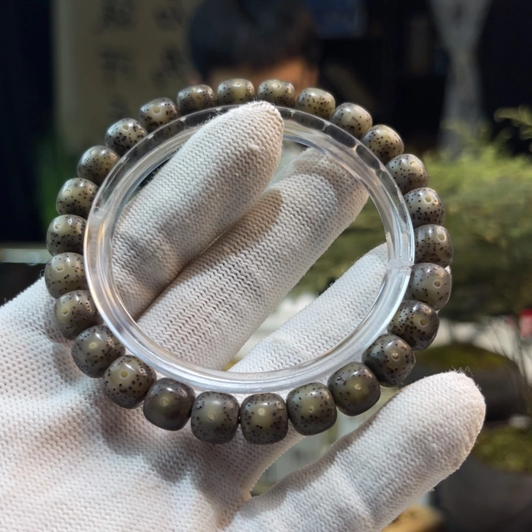 星月菩提手串果冻绿A3