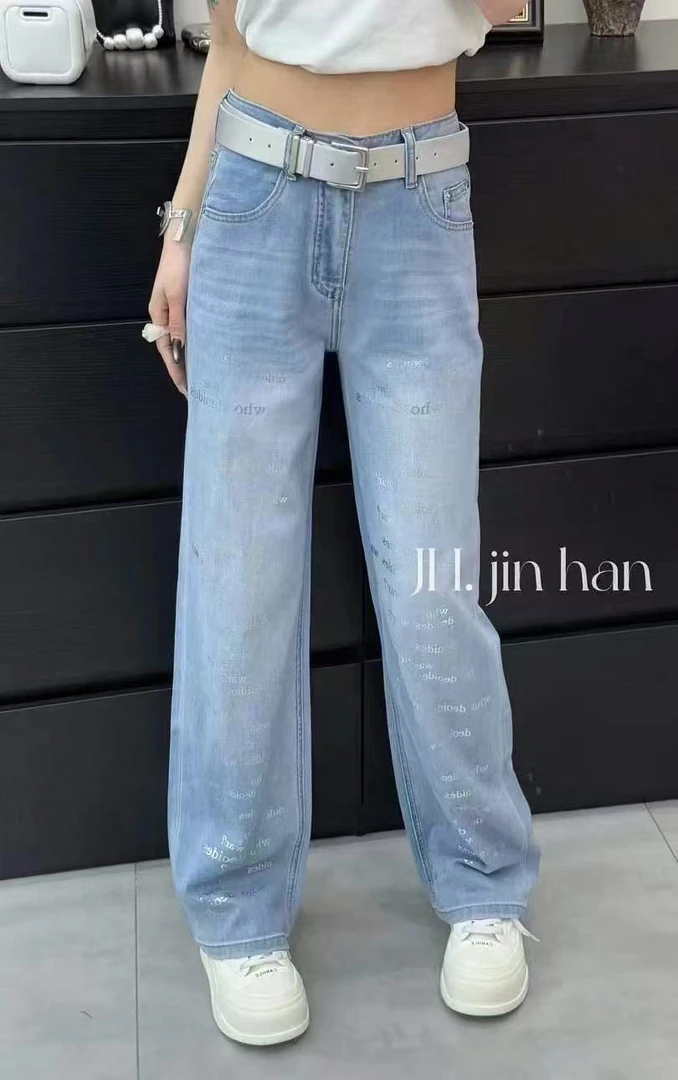 深圳南油AMO直筒裤牛仔裤10025