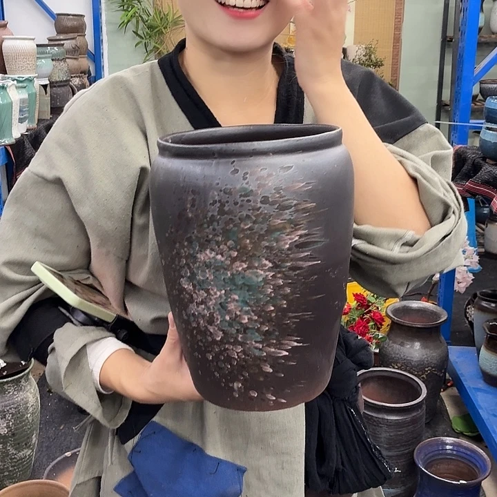 17+26 ×粗陶花盆有孔