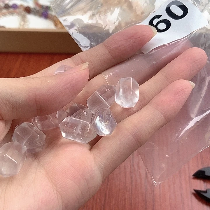 未镶嵌手链水晶白双晶