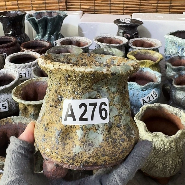 内口8高10粗陶手工