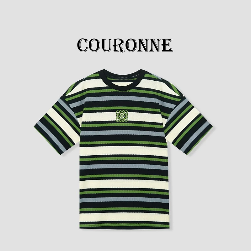 潮牌大版设计感百搭潮酷修身显瘦百搭圆领短袖上衣26289