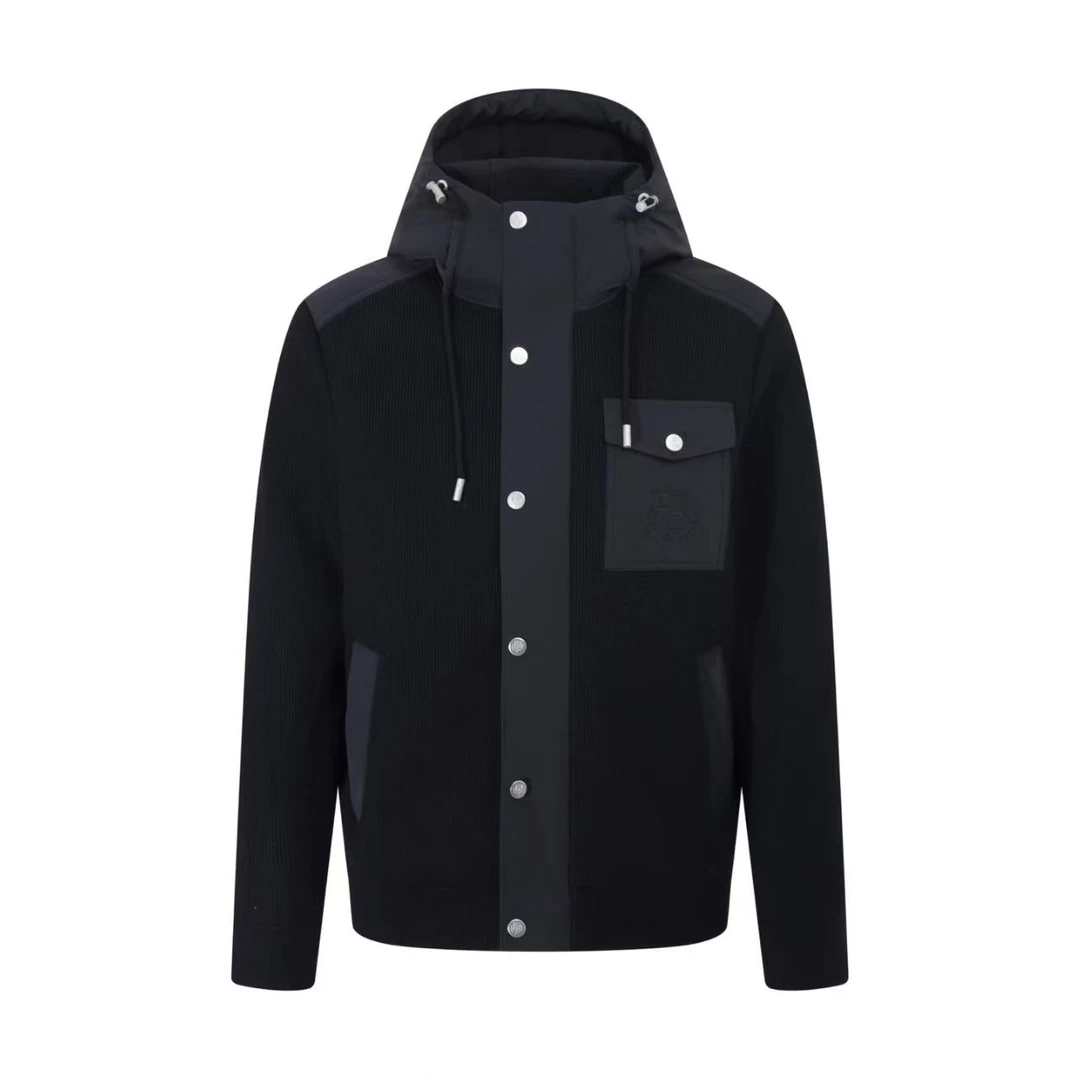 LP-新款男士连帽针织羽绒服