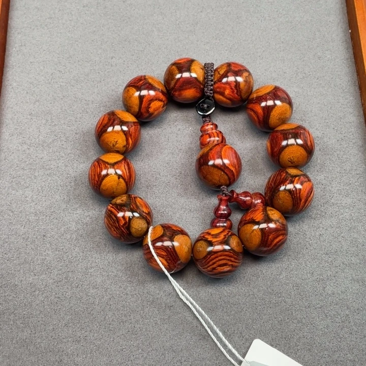 一***度手串/手链黄花梨/降香黄檀海南黄花梨黄金眼20