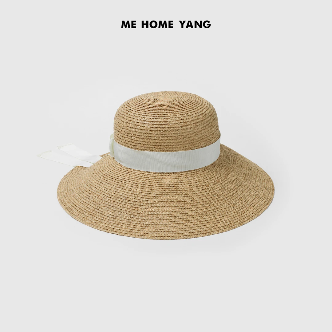 ME【飘带沙滩遮阳帽】经典户外百搭时尚休闲度假风遮阳帽子MESS2537