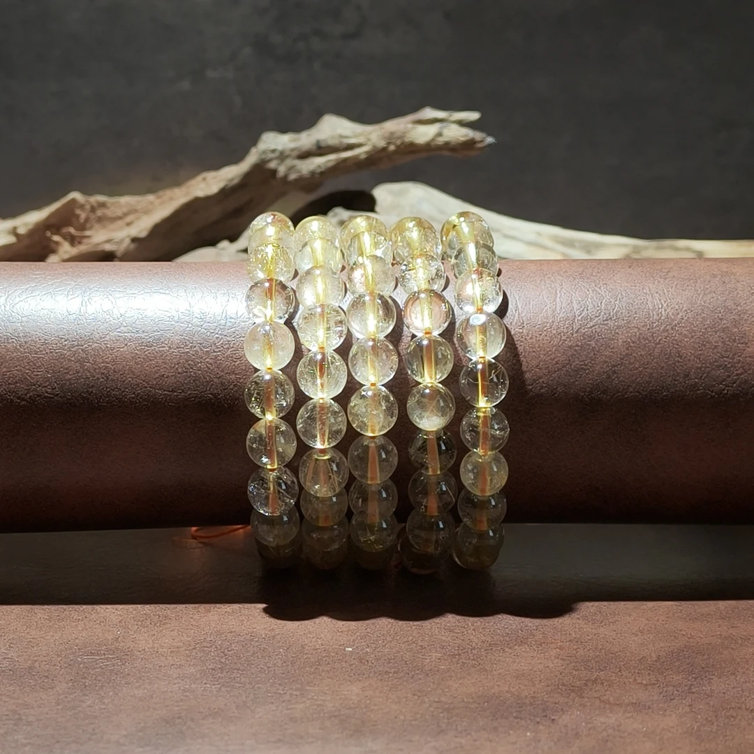 【黑胖珠宝】H0219  发晶手链8➕mm  多样性发其一