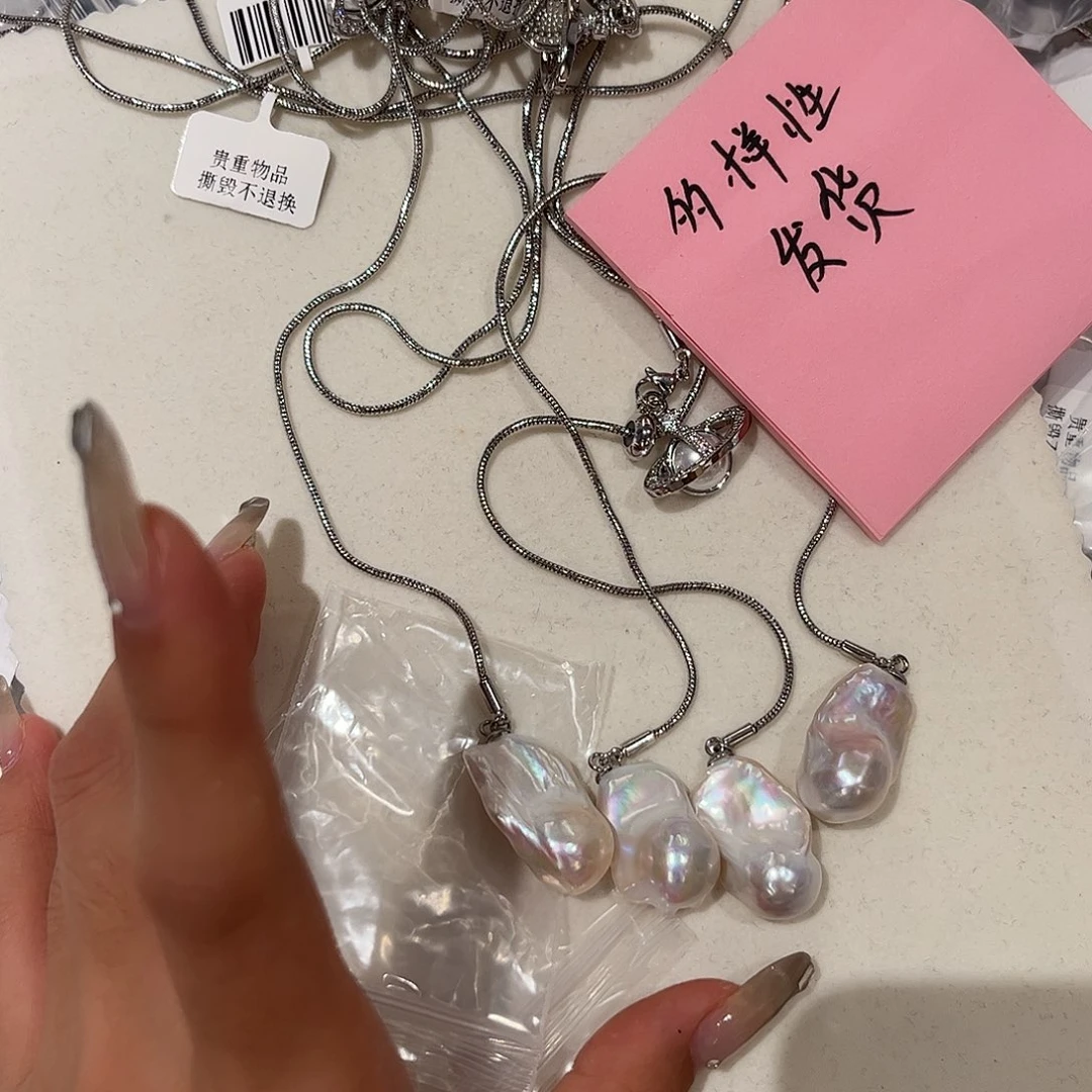 淡水珍珠合金颈饰