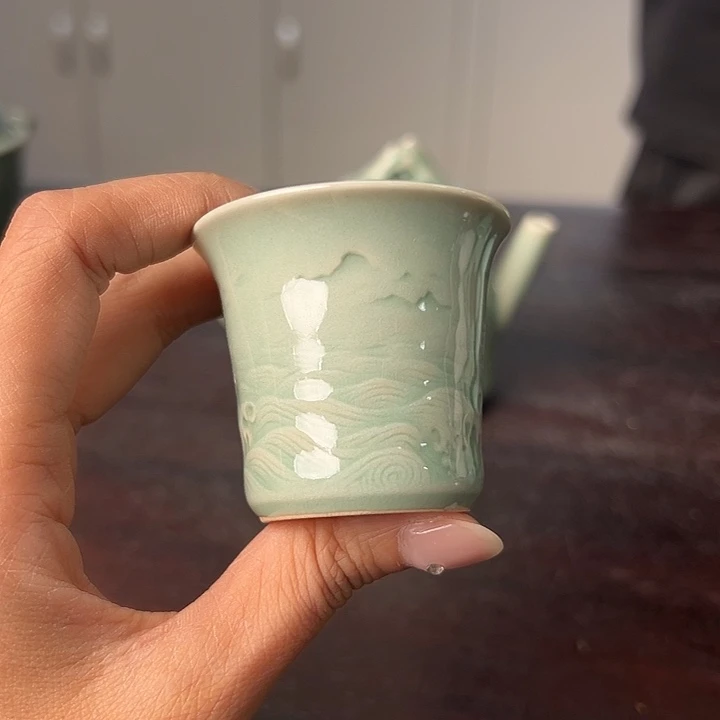 云间青瓷龙泉小米茶器