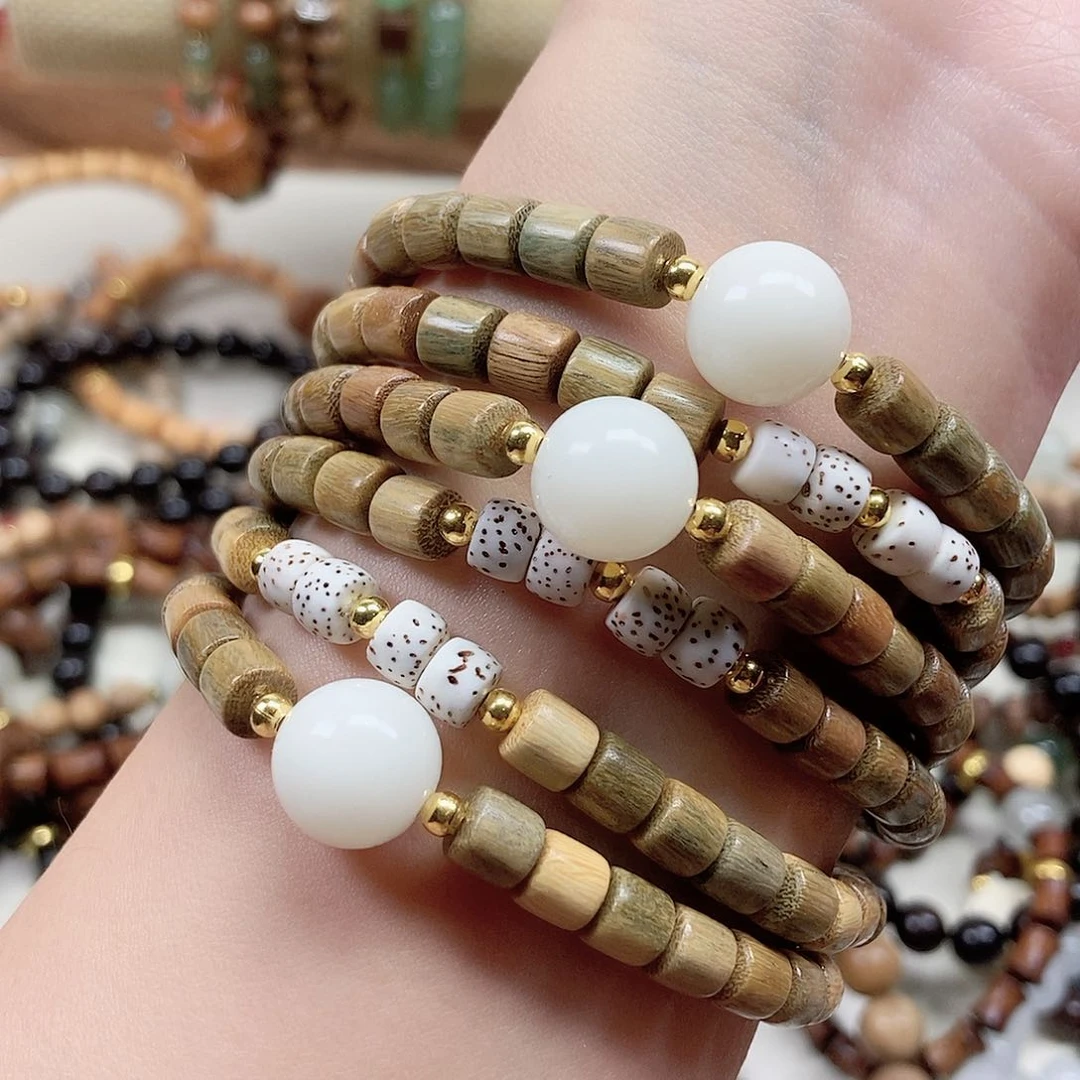 香榧木绿檀木手串
