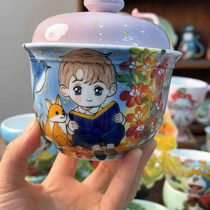 陶景德镇釉下手绘陶瓷