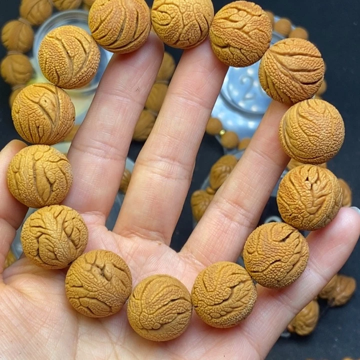 手串桃核秦岭龙纹桃核18尺寸