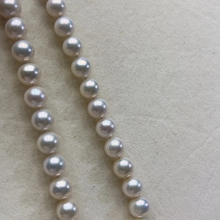 淡水珍珠颈饰银S925镶嵌➕9-10高品极光炫彩