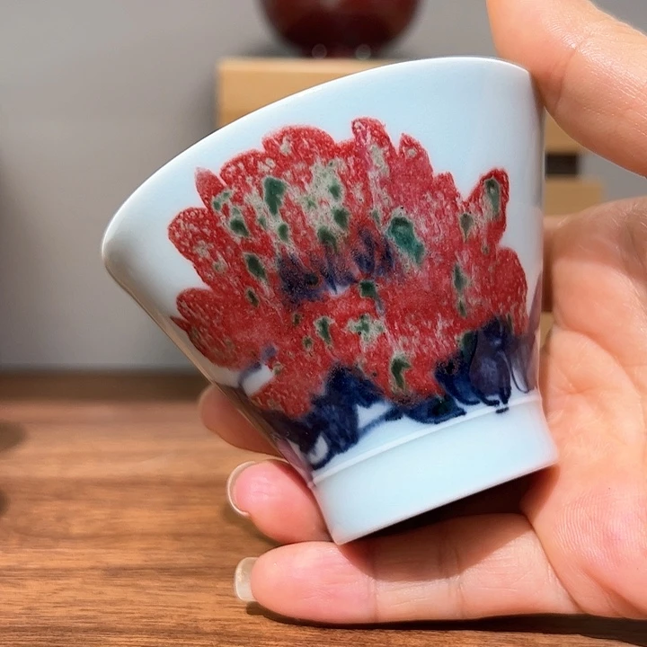 城*青花釉里红答谢款