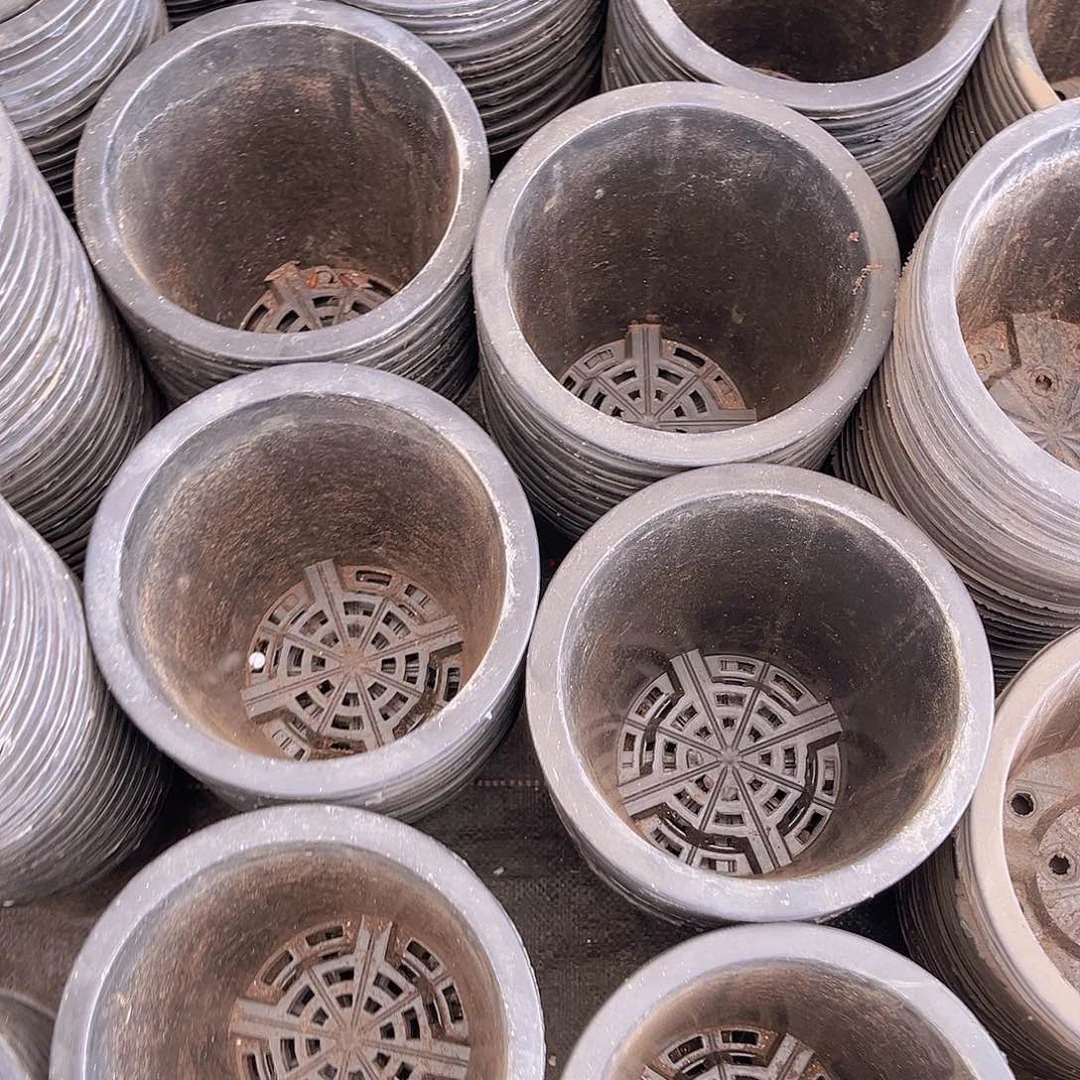 塑料旧17公分黑万象盆 10个