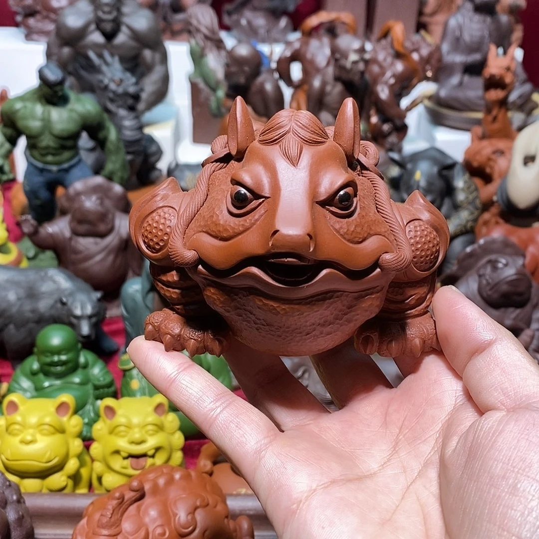 紫砂茶宠宜兴紫砂马蟾