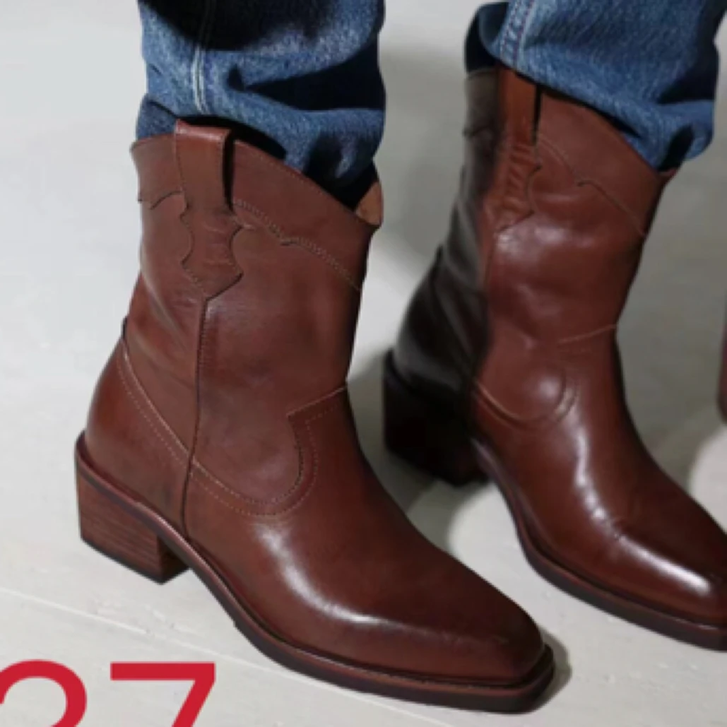 牛仔靴英伦时尚复古靴单靴马靴时装靴123-63