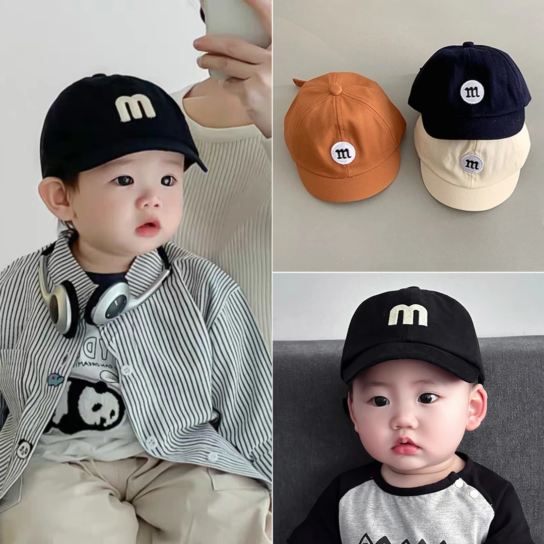 婴儿帽子春秋季可爱超萌鸭舌帽男女童宝宝棒球帽遮阳超酷帽子