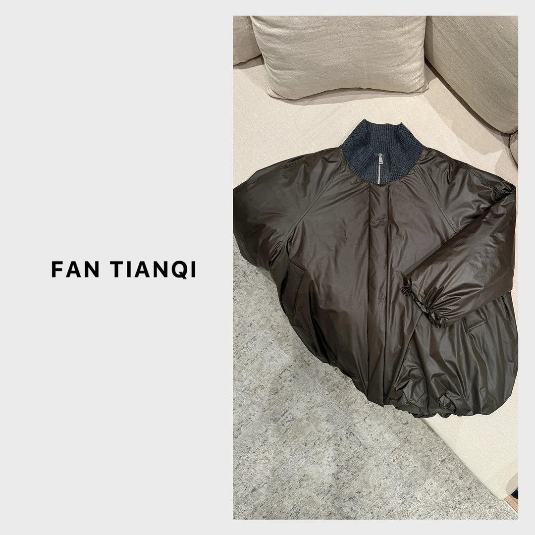 范天奇/FAN TIANQI【柔光花苞】轻盈花苞廓形保暖鹅绒服FJOT510058