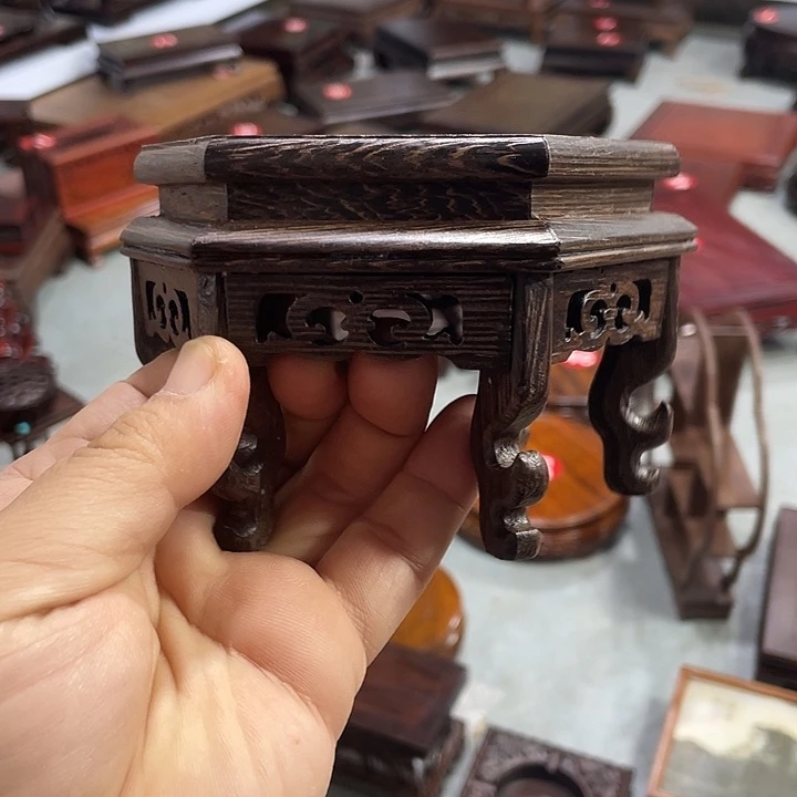 香榧木红木底座工艺品