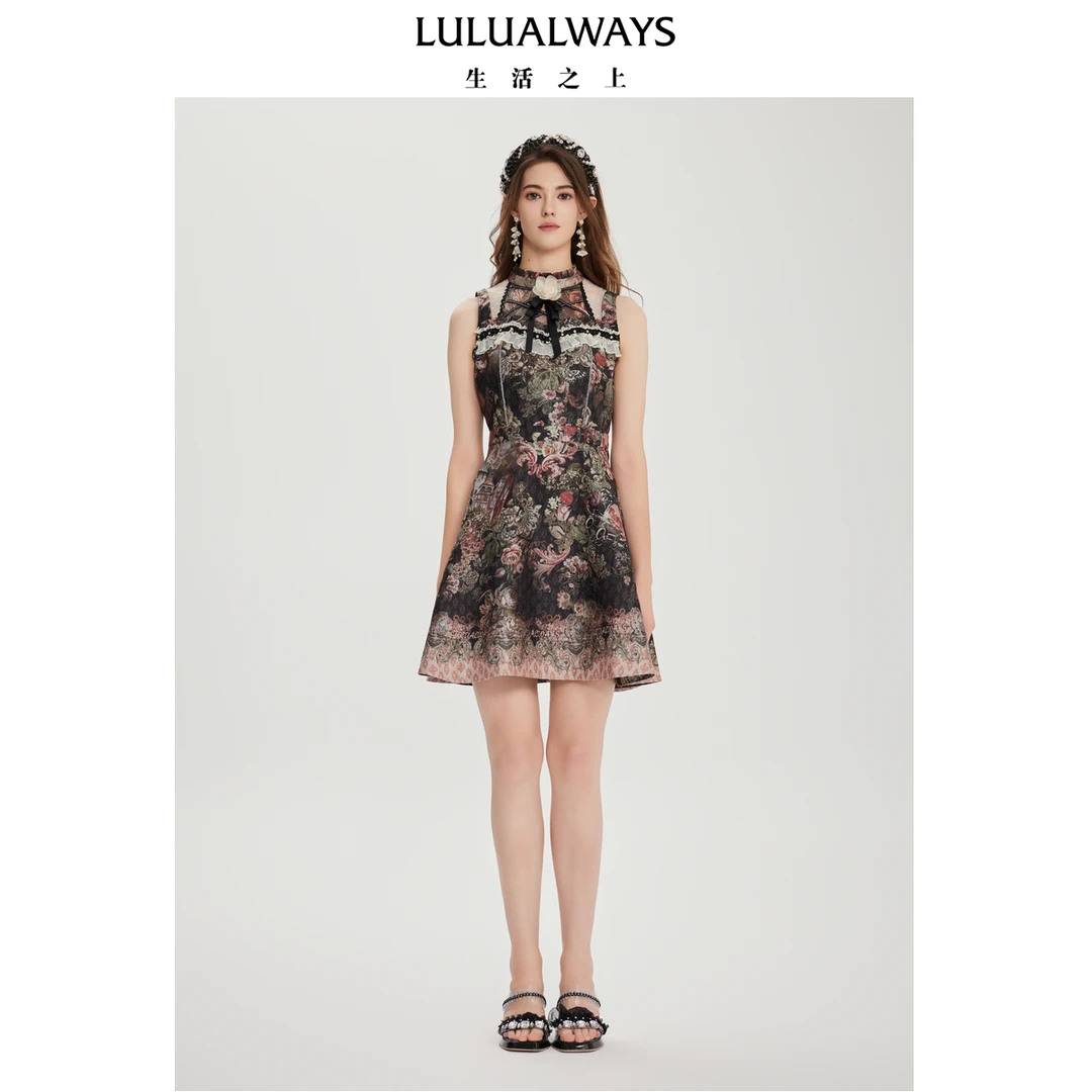 【华服·怦然心动·夏日初恋】LULUALWAYS25夏季新款复古连衣裙