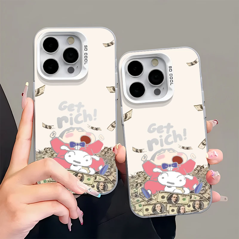 美钞躺姿小新适用苹果16promax手机壳15pro华为P70vivo小米14oppo