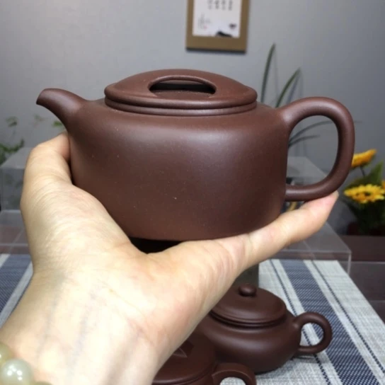 茶壶紫砂牛盖莲子230c c