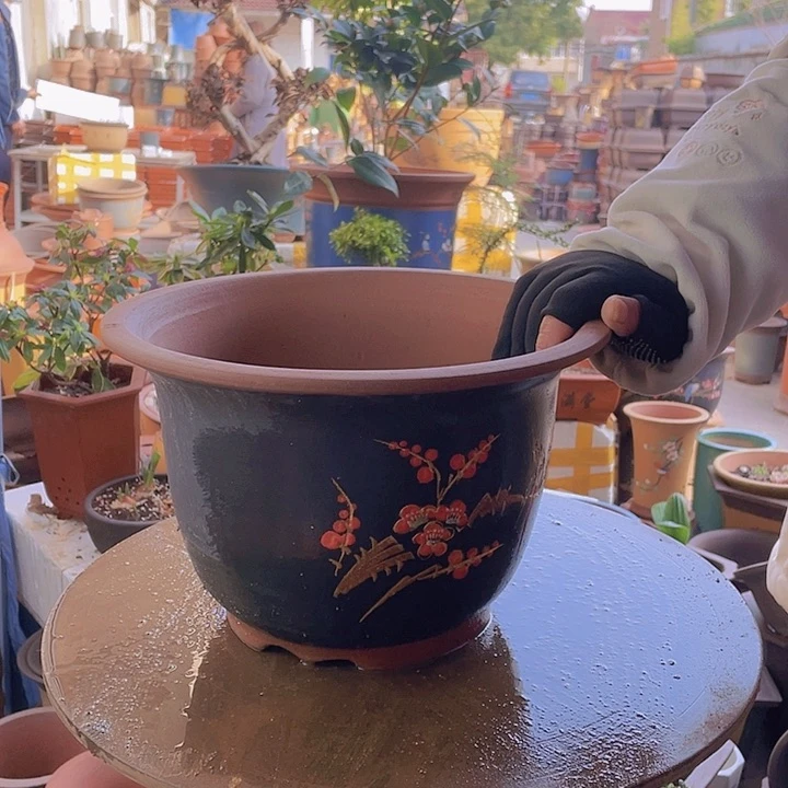 紫砂宜兴紫砂花盆031中