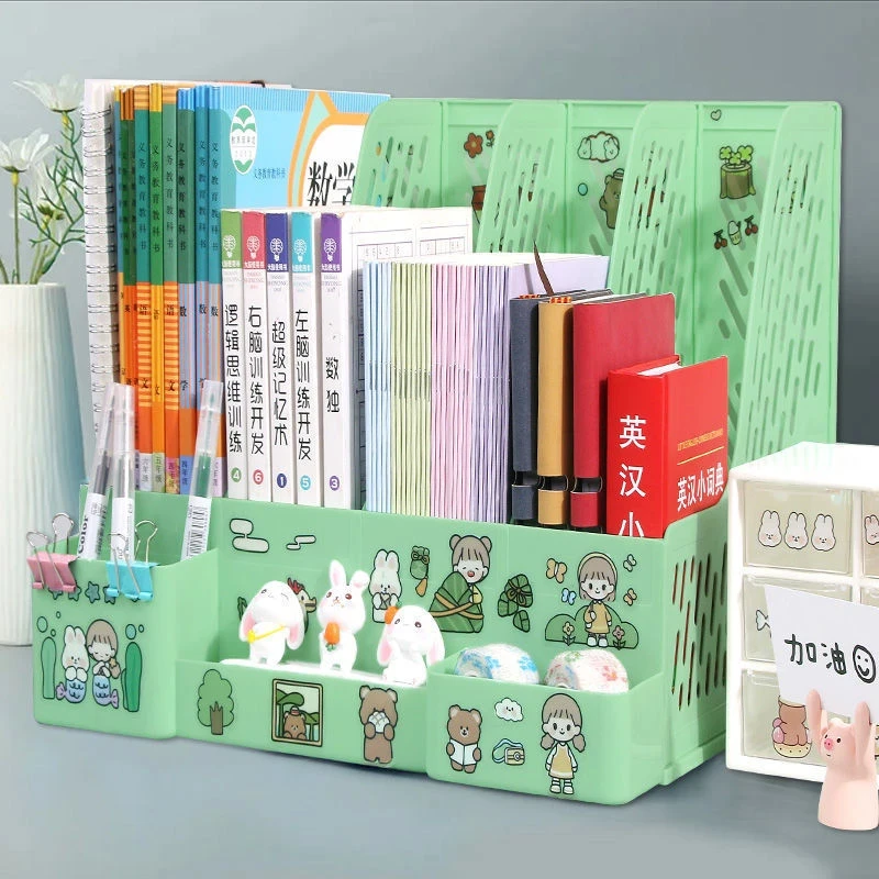 桌面办公用品文件架学生书本收纳盒文件框办立式加厚文件筐文件架