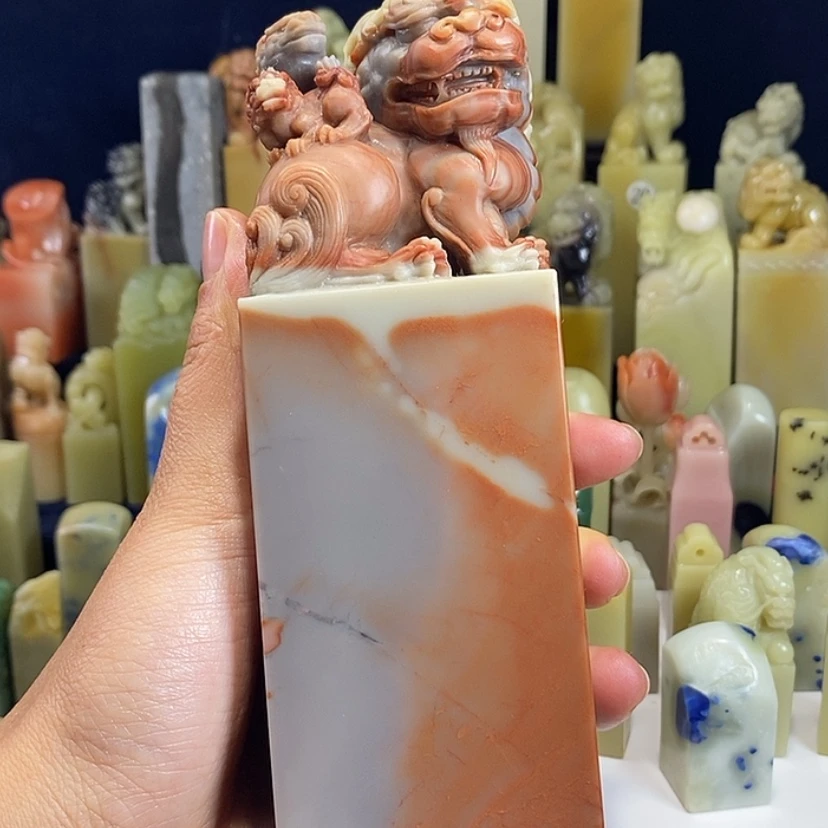 【闪购商品】青田石印石古**情                    