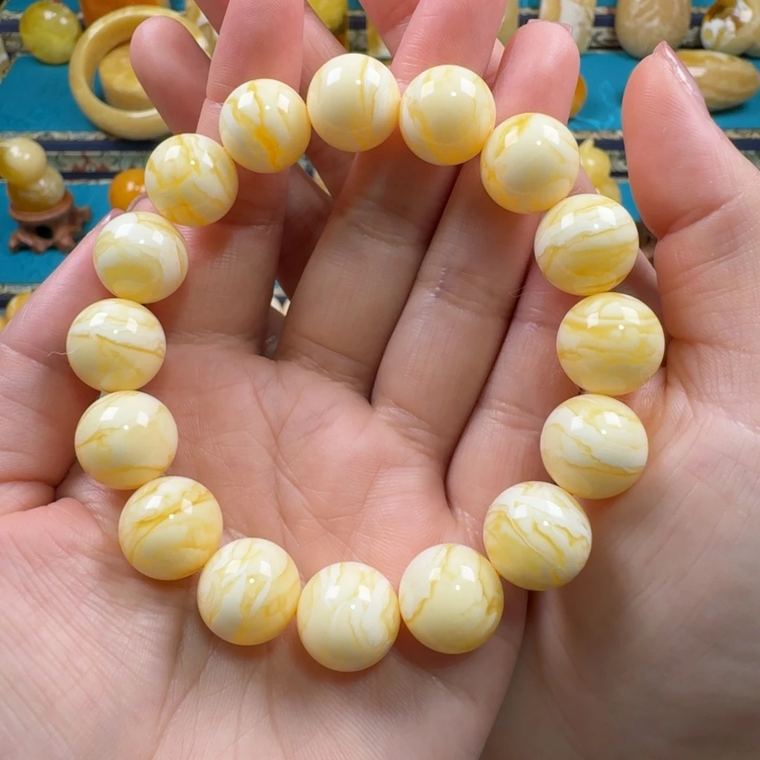 琥珀未镶嵌手链同料