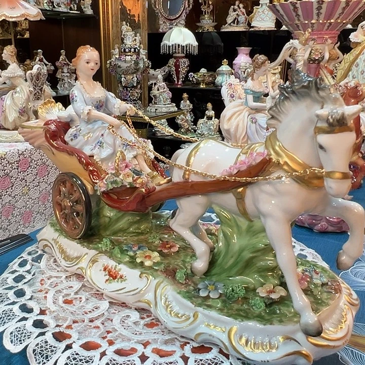 陶瓷马拉车公主 老货库存