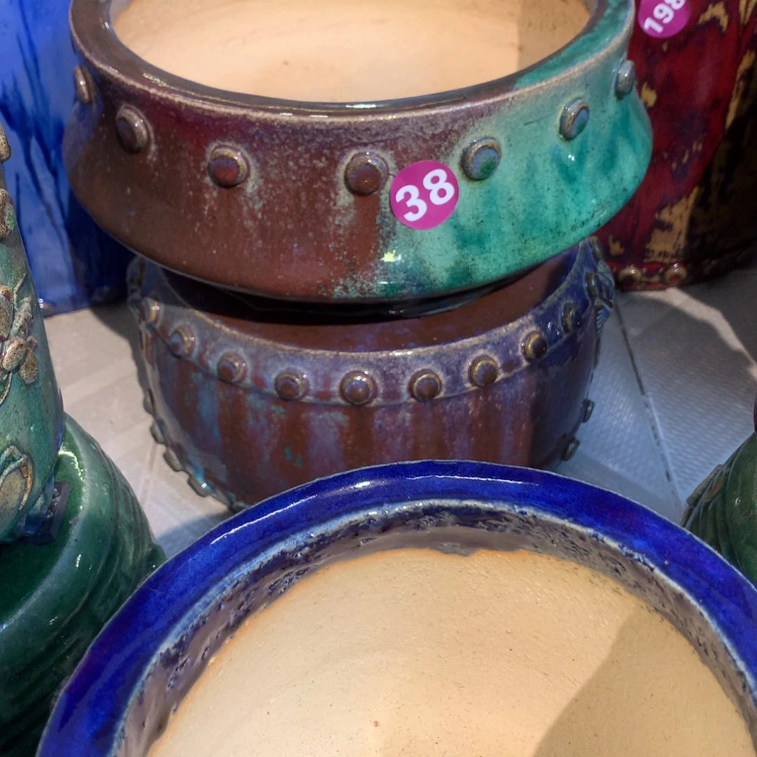 石湾纯手工高温盆外*空38