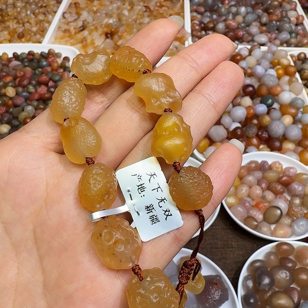 A****玛瑙/玉髓手链合金