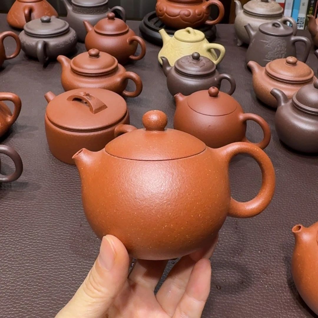 浮***梦茶壶紫砂红降坡西施170cc微瑕