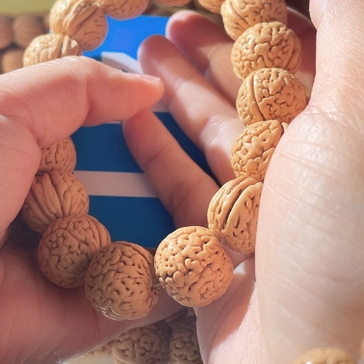 虎***丸桃核吊坠桃核手串绣球41