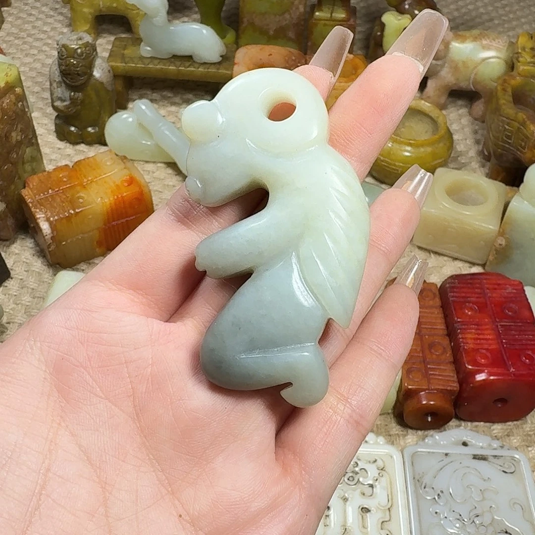 白玉菩提吊坠挂件