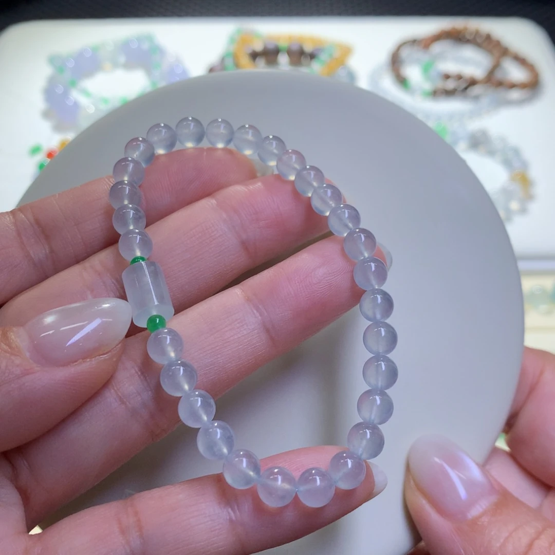 未镶嵌手链翡翠翡翠手串卡5.7