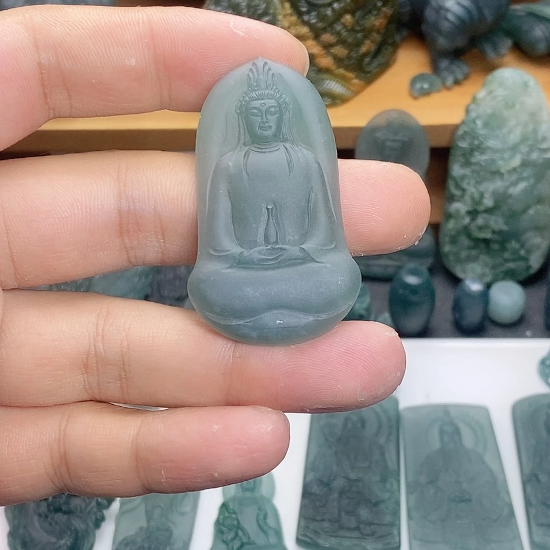 定制翡翠未镶嵌观音