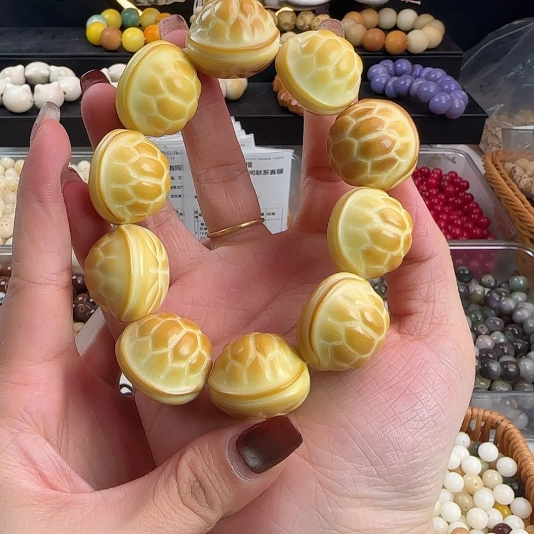 手串菩提根/象牙果微瑕牙果卡26富甲1串